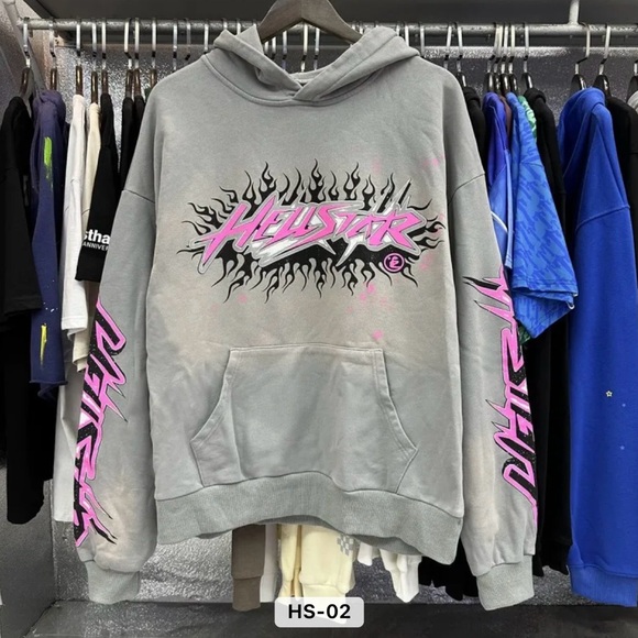 Grey Hellstar Hoodie - Picture 1 of 1